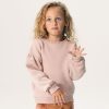 Sissy-Boy Truien En Vesten | Vergrijsd Roze Sweater Met Ballonmouwen