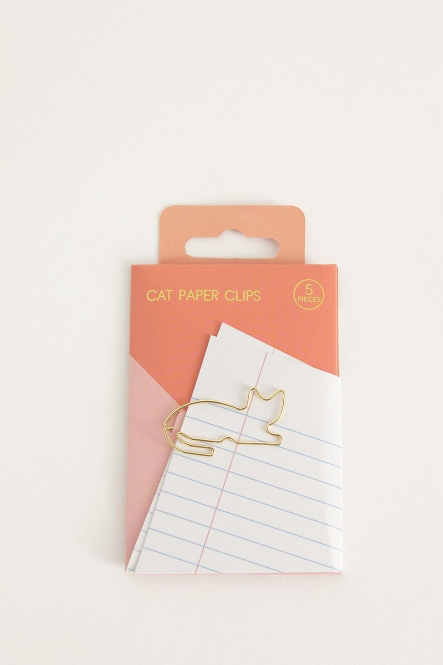 Sissy-Boy Stationery | Goudkleurige Cat Paperclips