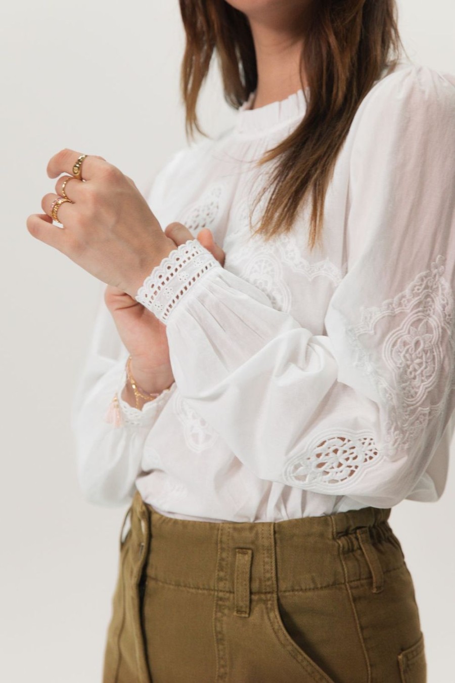 Sissy-Boy Blouses | Te Blouse Met Kanten Details