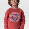 Sissy-Boy Truien En Vesten | Rode Sweater Met Smiley Print