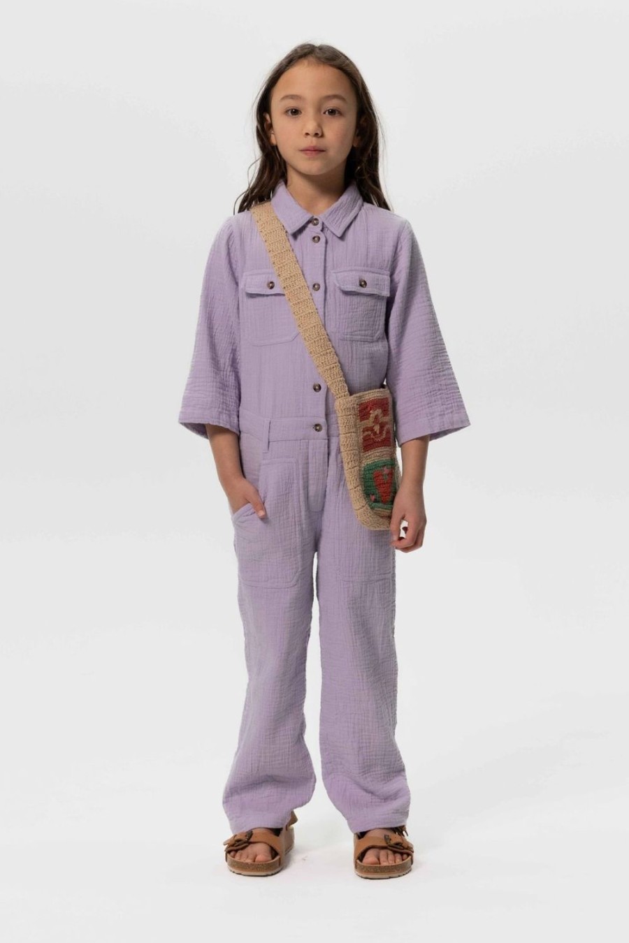 Sissy-Boy Broeken | Lavendel Mousseline Jumpsuit