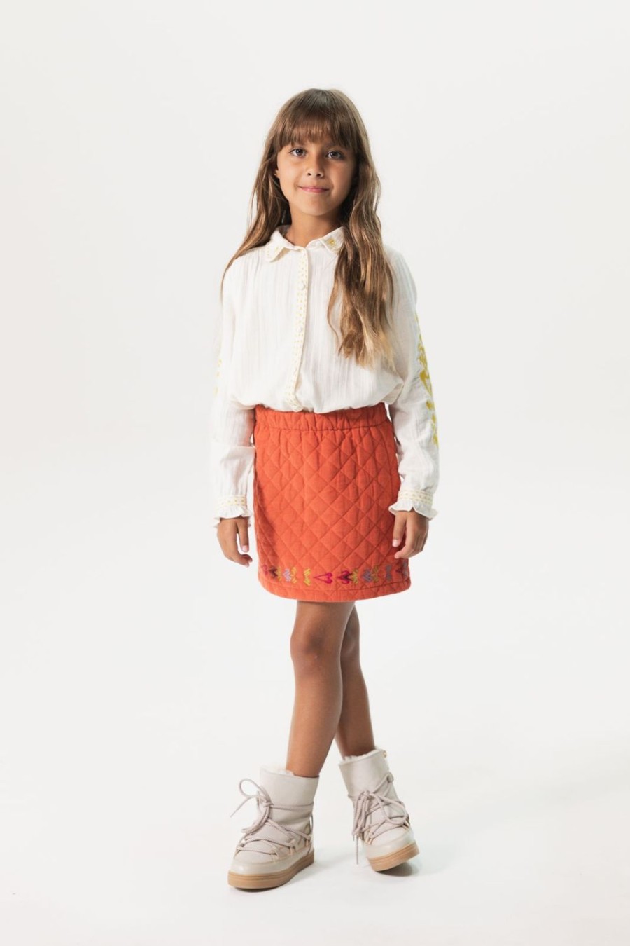 Sissy-Boy Rokken | Donkeroranje Padded Corduroy Rok