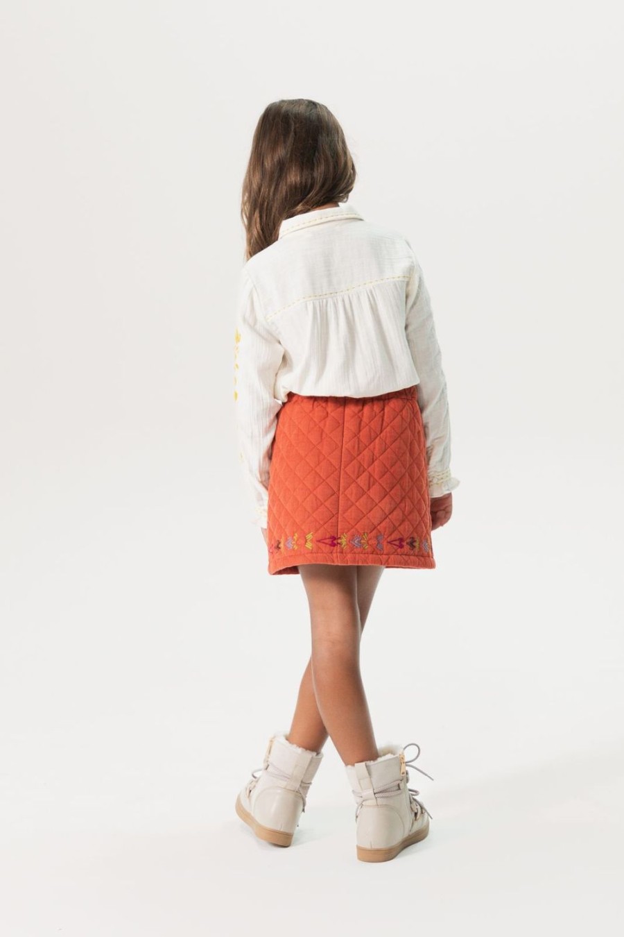 Sissy-Boy Rokken | Donkeroranje Padded Corduroy Rok