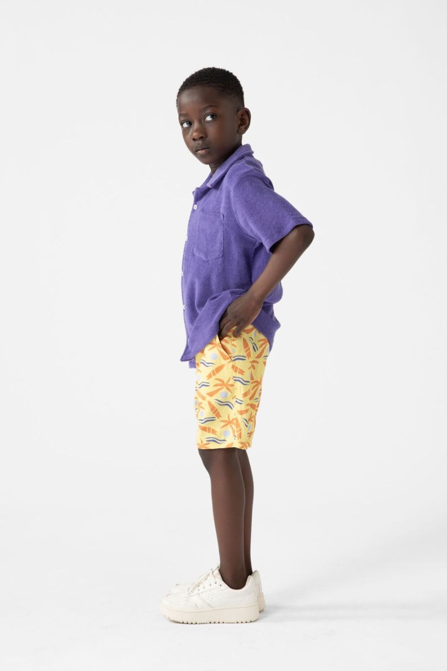 Sissy-Boy Broeken | Gele Shorts Met Print