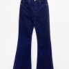 LEE Broeken | Lee Breese Donkerpaarse High Waist Flared Corduroy Broek