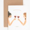 Claire Leina Company Stationery | Claire Leina Company Partner In Wine Wenskaart