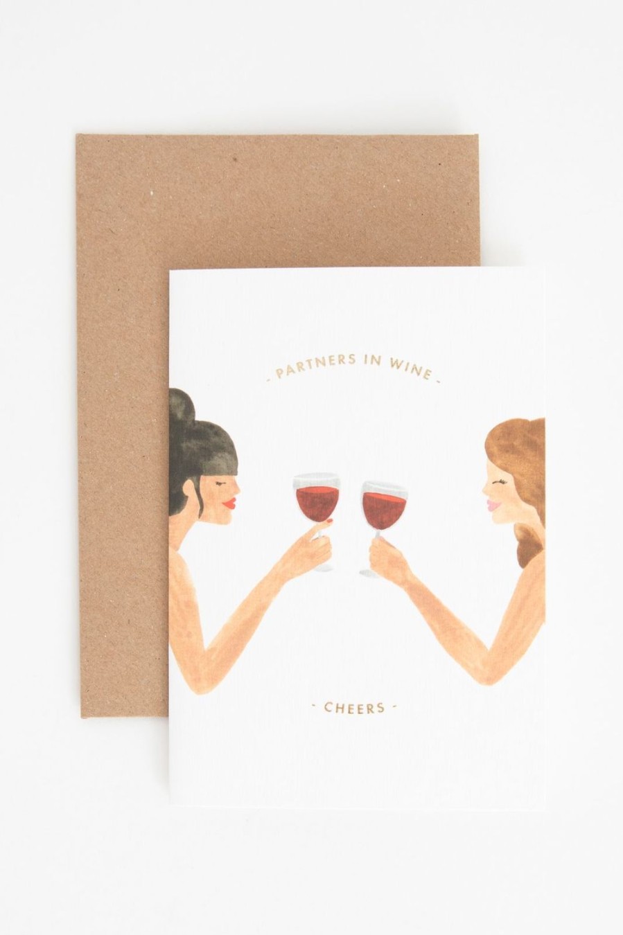 Claire Leina Company Stationery | Claire Leina Company Partner In Wine Wenskaart