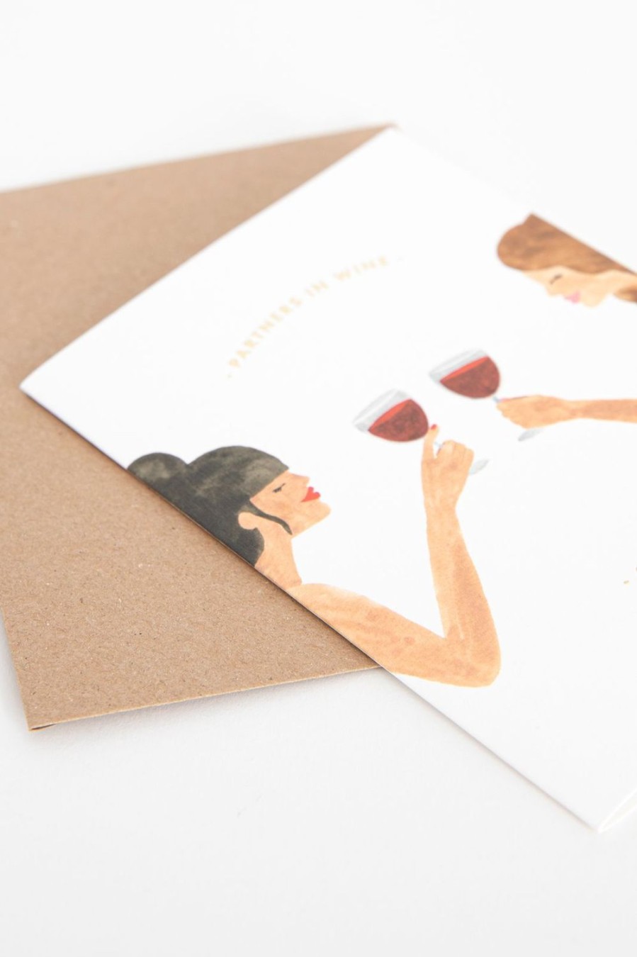 Claire Leina Company Stationery | Claire Leina Company Partner In Wine Wenskaart