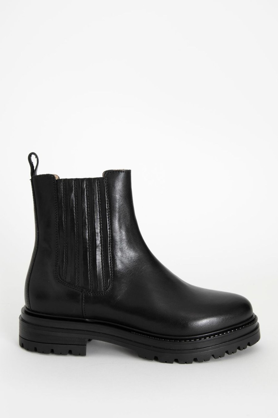 Sissy-Boy Schoenen | E Leren Chelsea Boots Met Elastiek Detail