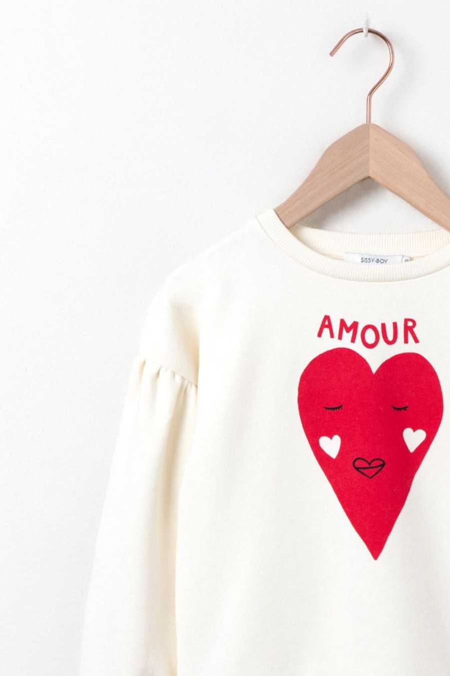 Sissy-Boy Truien En Vesten | Te Sweater Met Pofmouwen En Hart