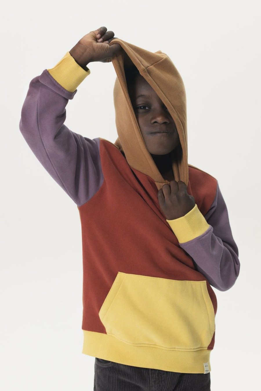 Sissy-Boy Truien En Vesten | Bordeauxrode Colourblock Oversized Hoodie