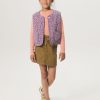 Sissy-Boy Blazers, Jasjes & Gilets | Paarse Reversible Gilet Met Print En Lichte Padding