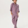 Sissy-Boy Broeken | Paarse Katoenen Jumpsuit