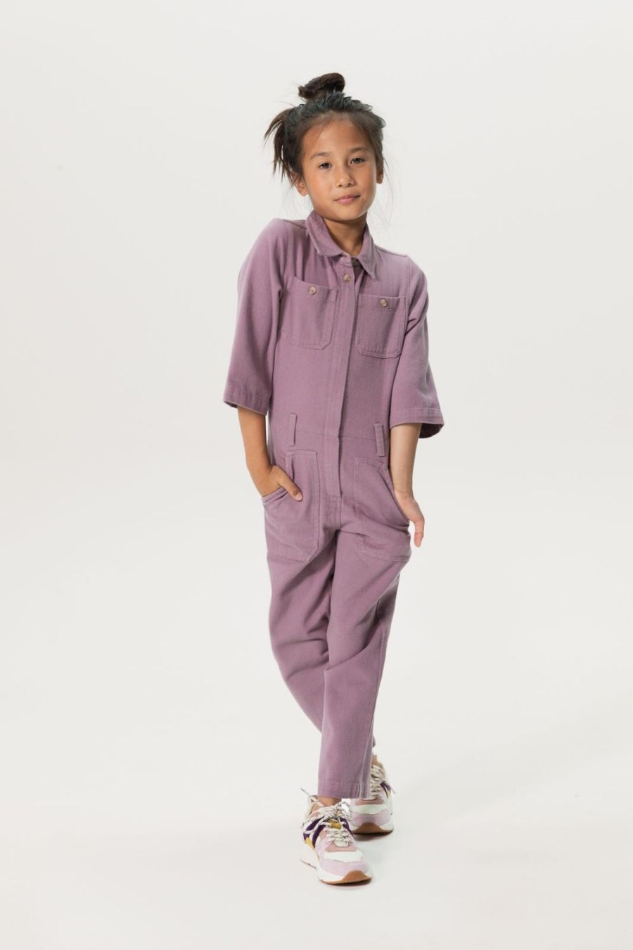 Sissy-Boy Broeken | Paarse Katoenen Jumpsuit