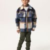 Sissy-Boy Blazers & Jasjes | Donkerblauw Geruit Overshirt