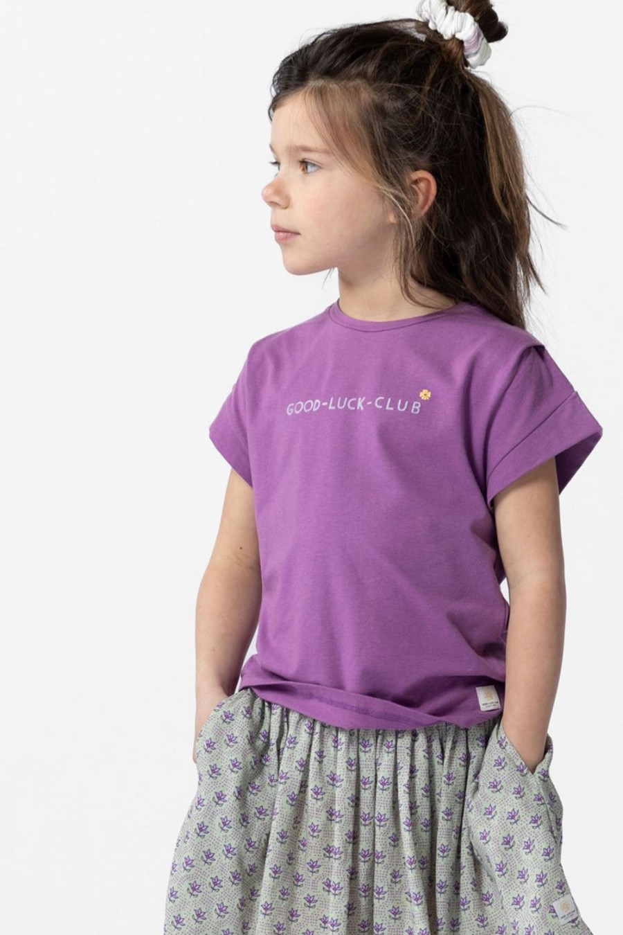 Sissy-Boy T-Shirts En Tops | Paars T-Shirt Met Print