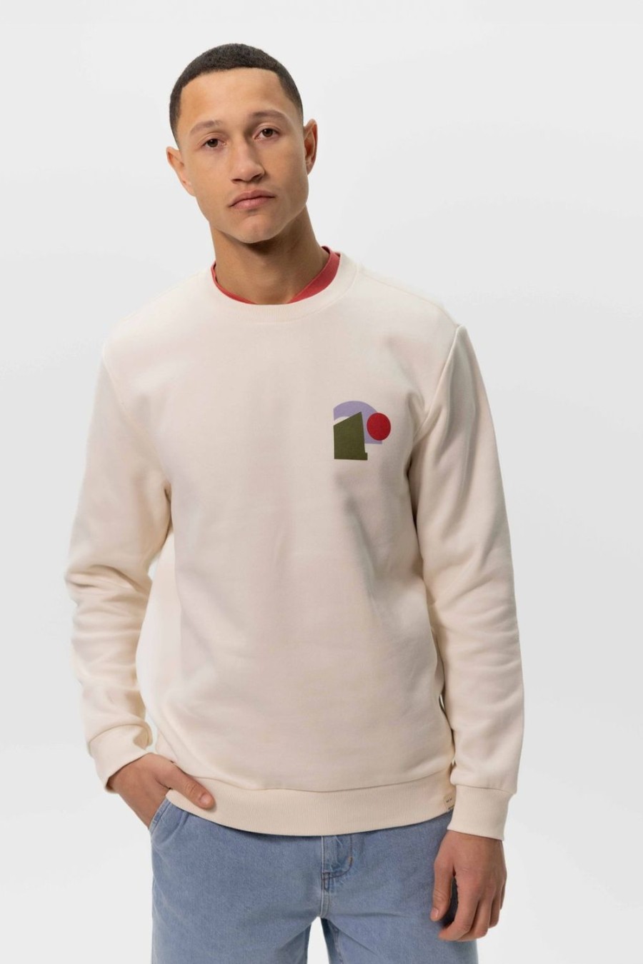 Sissy-Boy Truien En Vesten | Off-White Sweater Met Artwork