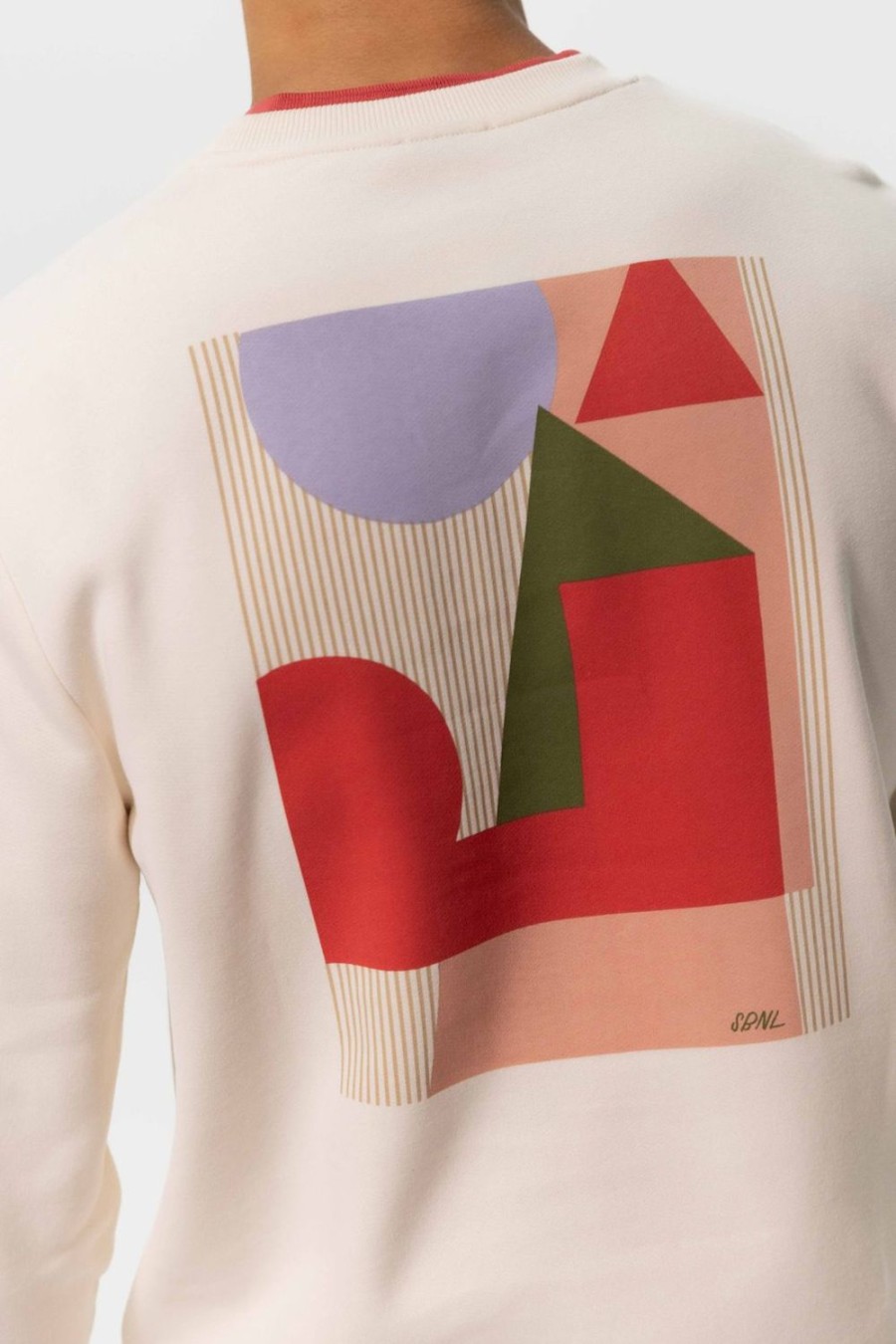 Sissy-Boy Truien En Vesten | Off-White Sweater Met Artwork