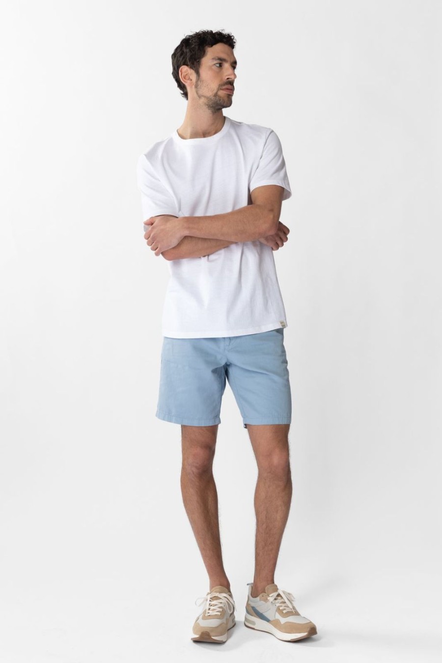 Sissy-Boy Broeken | Lichtblauwe Katoenen Chino Shorts