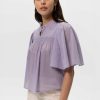 Sissy-Boy Blouses | Lavendel A-Lijn Blouse Met Fladdermouwen