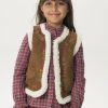 Sissy-Boy Blazers, Jasjes & Gilets | Suede Gilet Met Teddy En Embroidery