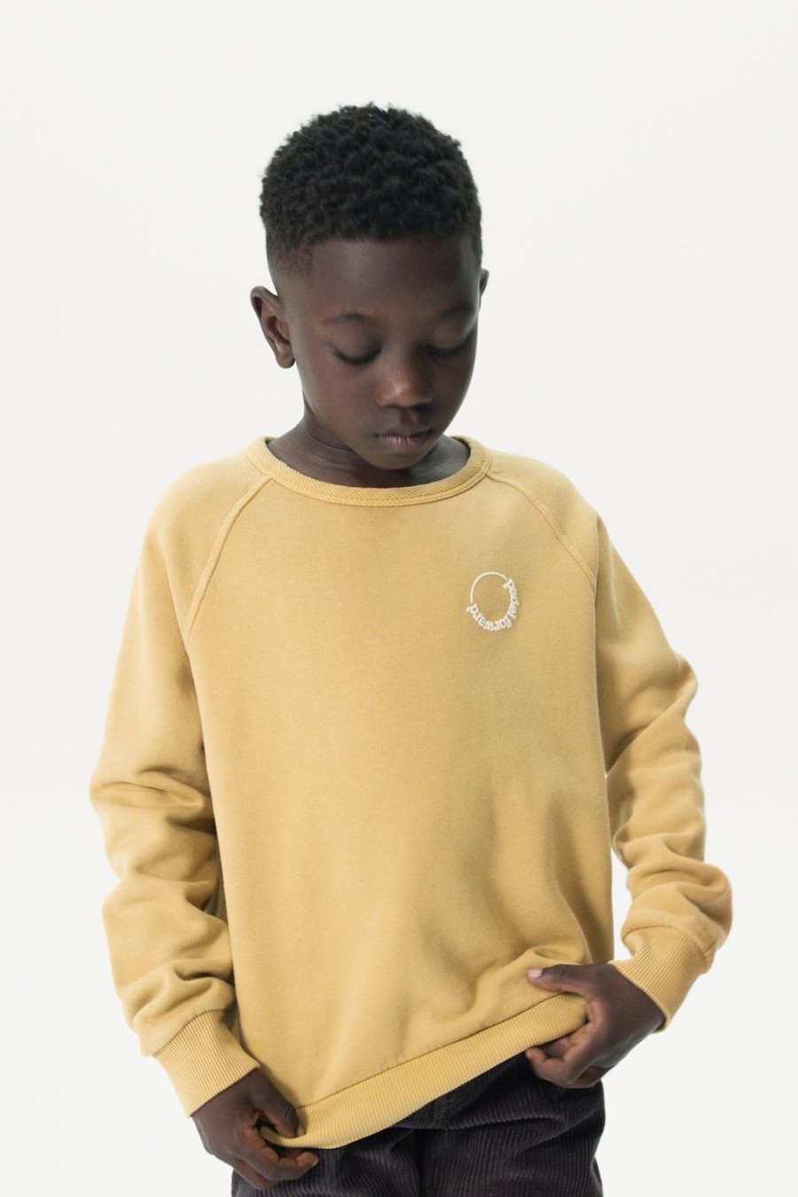 Sissy-Boy Truien En Vesten | Mosterdgele Raglan Sweater Met Print