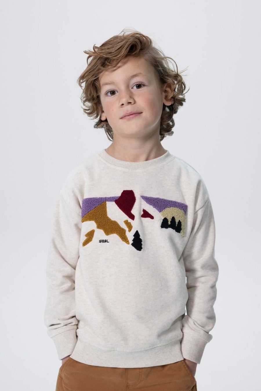 Sissy-Boy Truien En Vesten | Sweater Met Badstof Print