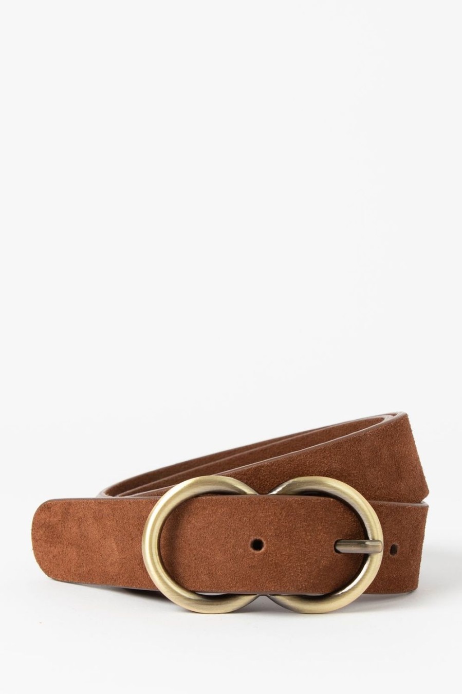 Sissy-Boy Riemen | E Suede Riem Met Ronde Buckle