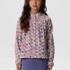 Sissy-Boy Blouses | Multicolour Blouse Met Print En Smock Detail