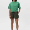 Sissy-Boy Broeken | Donkergroene Twill Shorts