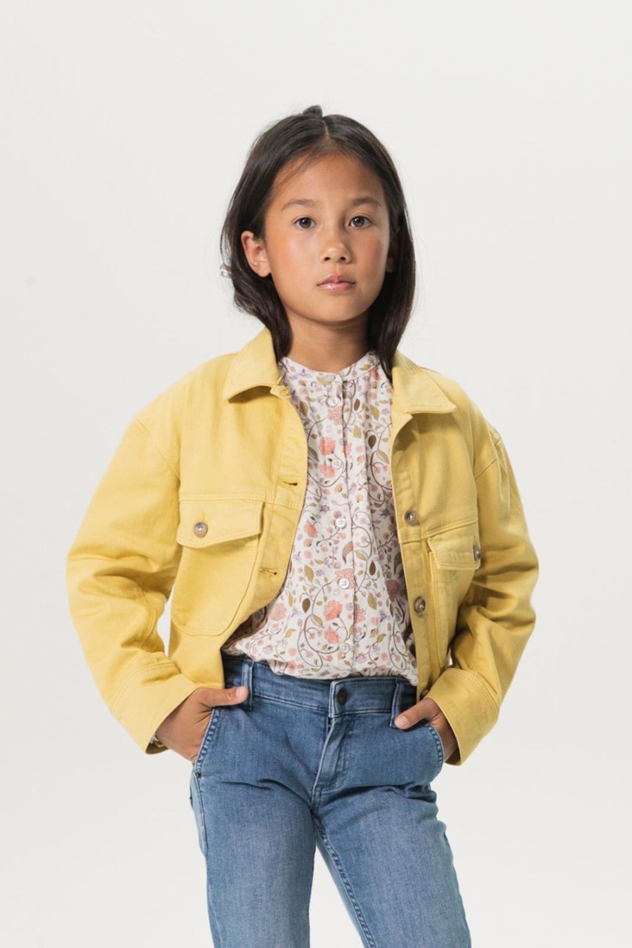 Sissy-Boy Blazers, Jasjes & Gilets | Mosterd Cropped Denim Jasje