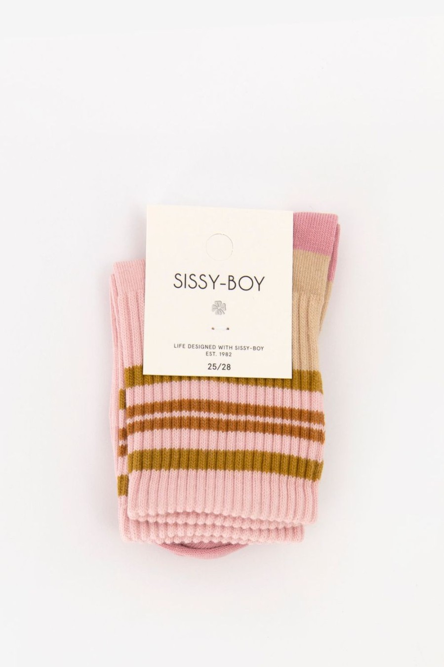 Sissy-Boy Accessoires | Lichtroze Colourblock Sokken