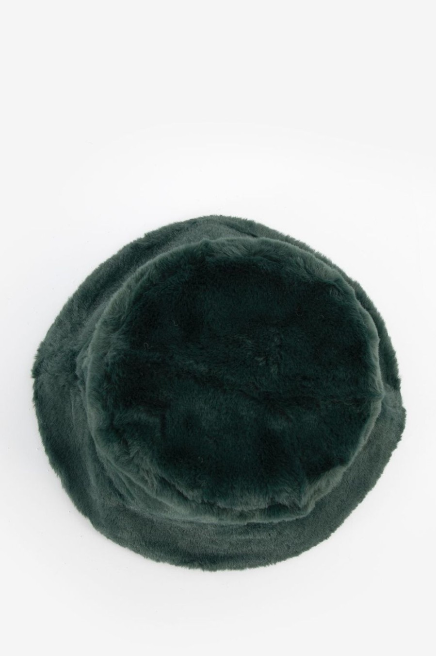 Sissy-Boy Hoeden En Petten | Donkergroene Faux Fur Bucket Hat