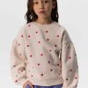 Sissy-Boy Truien En Vesten | Sweater Met Pofmouwen En Hartjes Embroidery