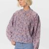 Sissy-Boy Blouses | Paarse Blouse Met Colour Print