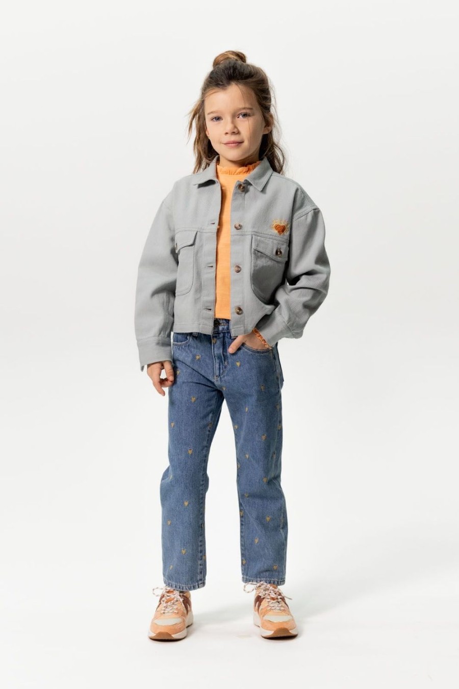 Sissy-Boy Broeken | E Jeans Met Hartjes Embroidery