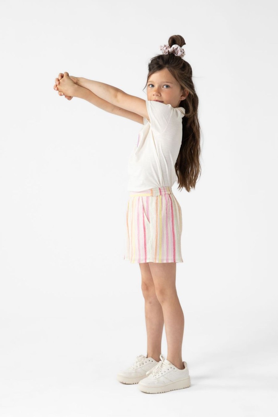 Sissy-Boy Broeken | Multicolour Gestreepte Mousseline Shorts