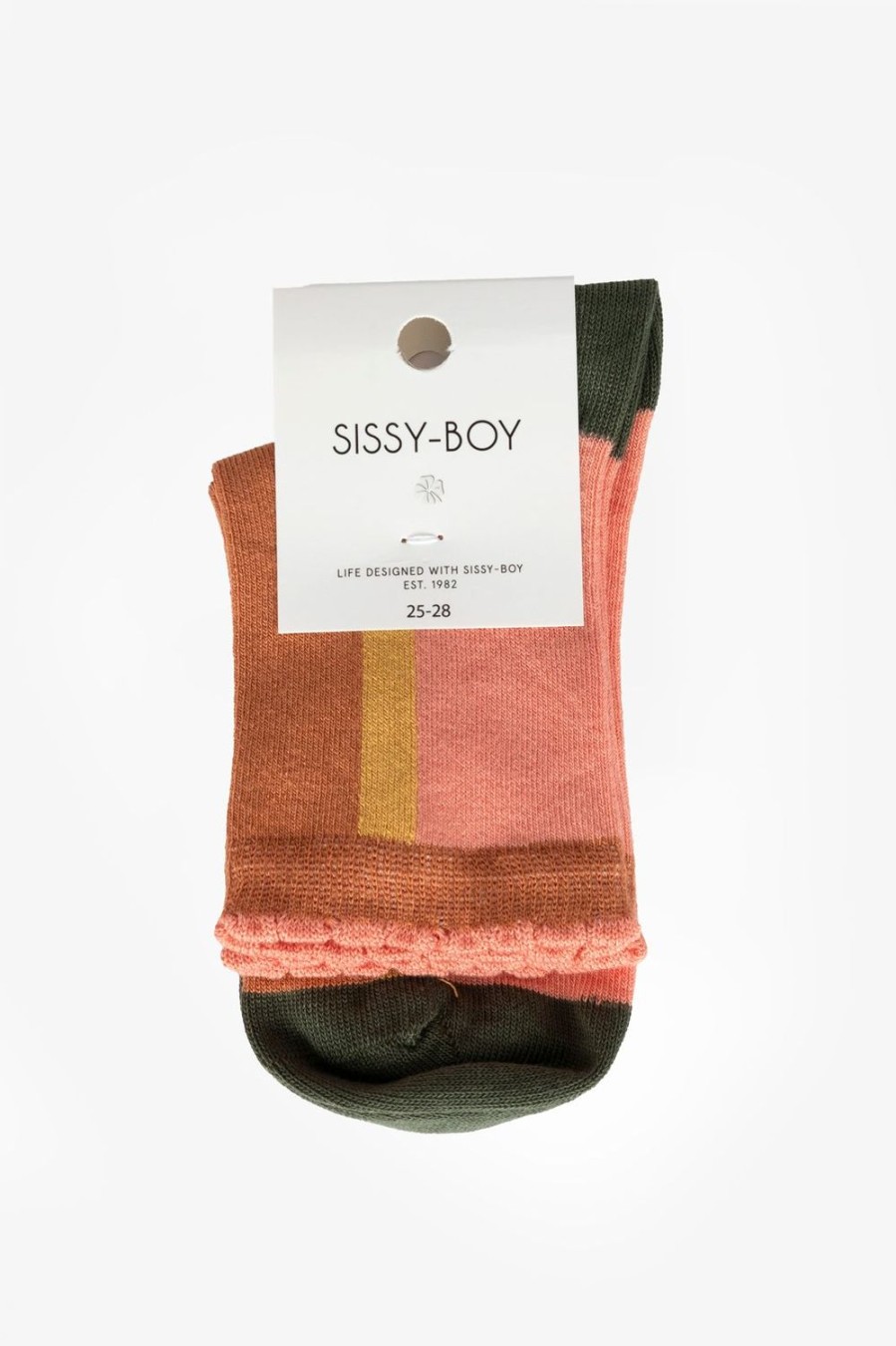 Sissy-Boy Accessoires | Roest Colourblock Sokken