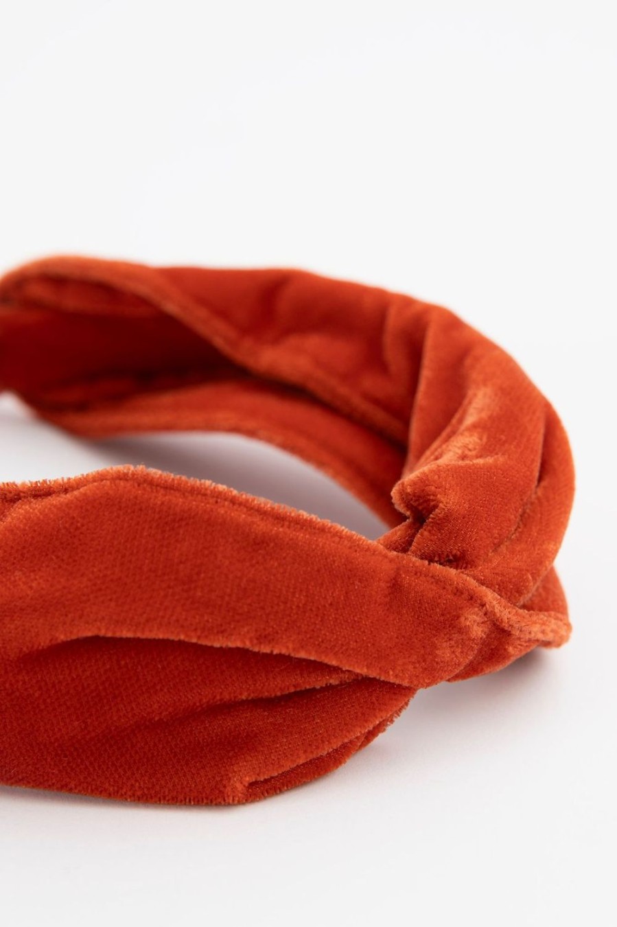 Sissy-Boy Hoeden En Petten | Roest Oranje Twisted Velvet Haarband