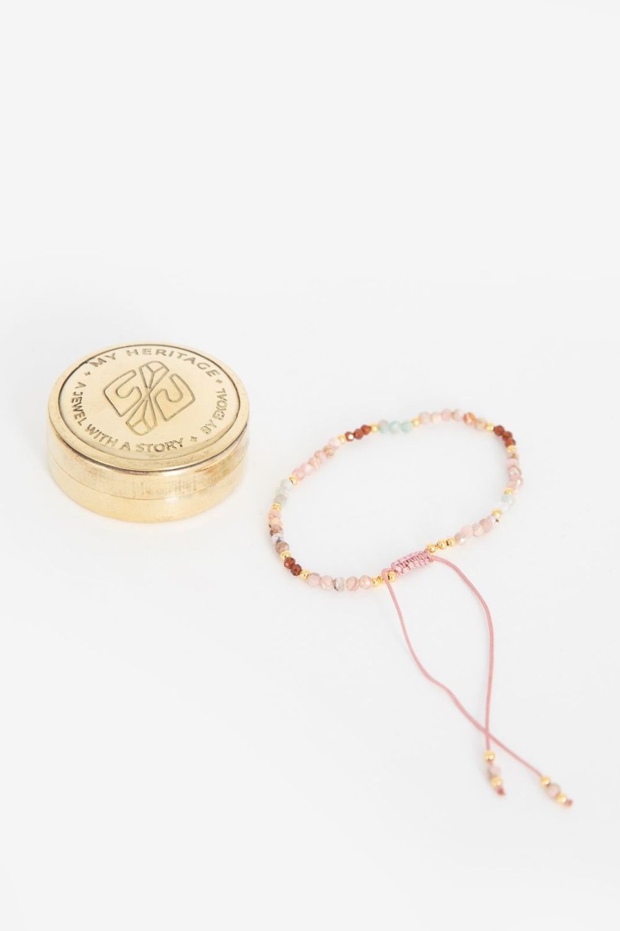 Muja Juma Sieraden | My Heritage Armband Pink Opal