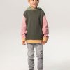 Sissy-Boy Truien En Vesten | Donkergroene Colorblock Oversized Hoodie