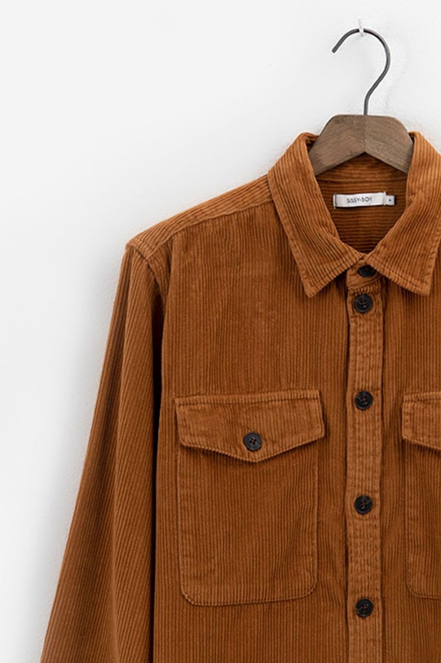 Sissy-Boy Overhemden | Bruin Corduroy Overshirt