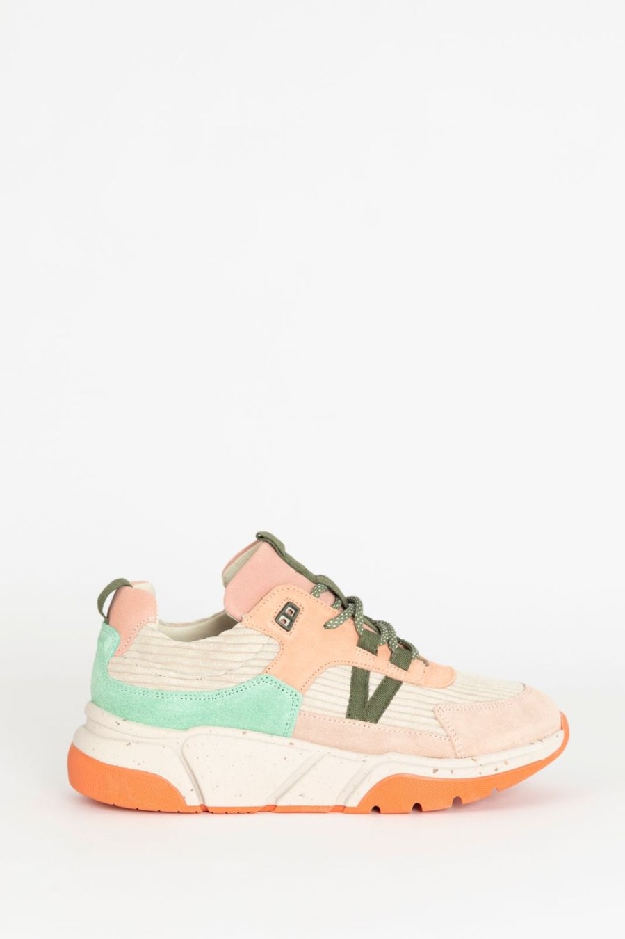 Sissy-Boy Schoenen | Multicolour Suede Sneakers Met Details