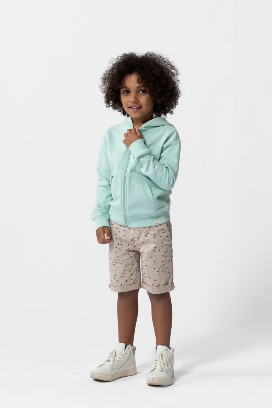 Sissy-Boy Broeken | Grijze Chino Shorts Met Print