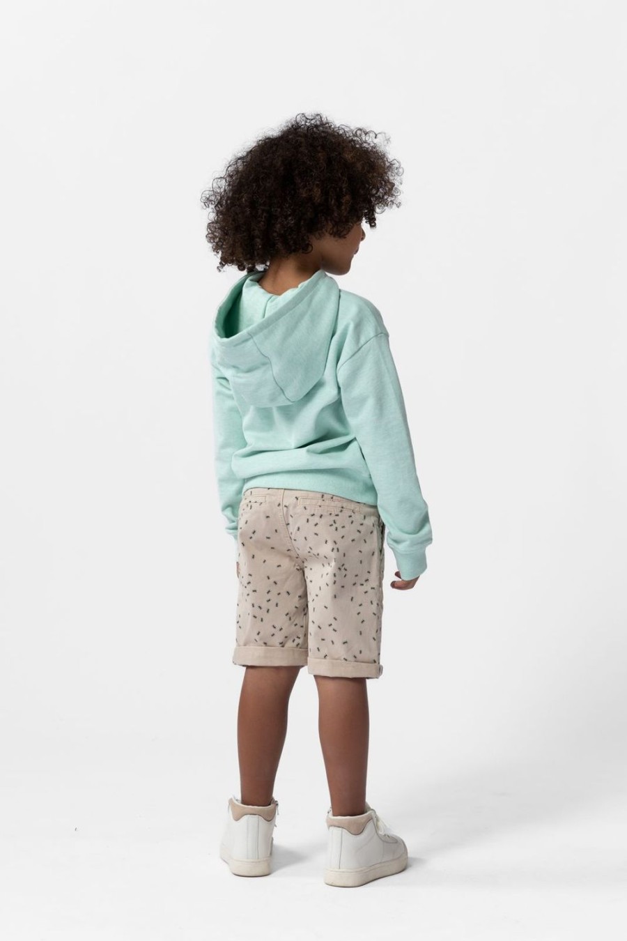 Sissy-Boy Broeken | Grijze Chino Shorts Met Print