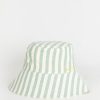 Barts Accessoires | Barts Lichtgroen Gestreepte Bucket Hat