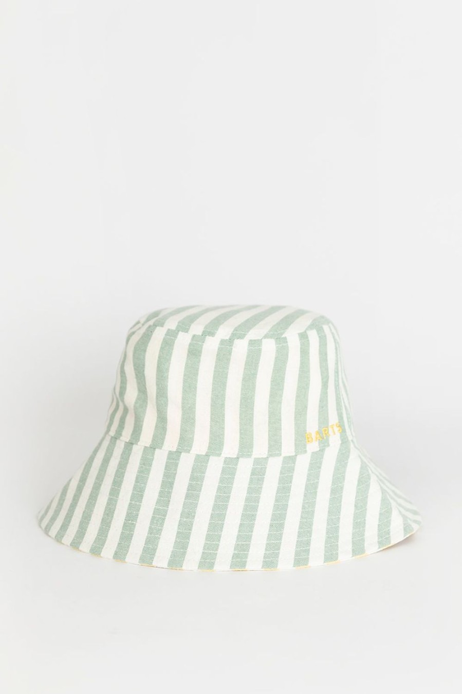 Barts Accessoires | Barts Lichtgroen Gestreepte Bucket Hat