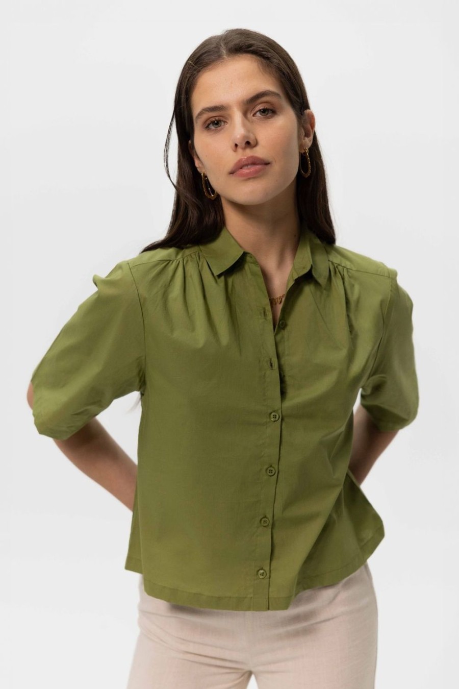 Sissy-Boy Blouses | E Boxy Blouse Met Korte Mouwen