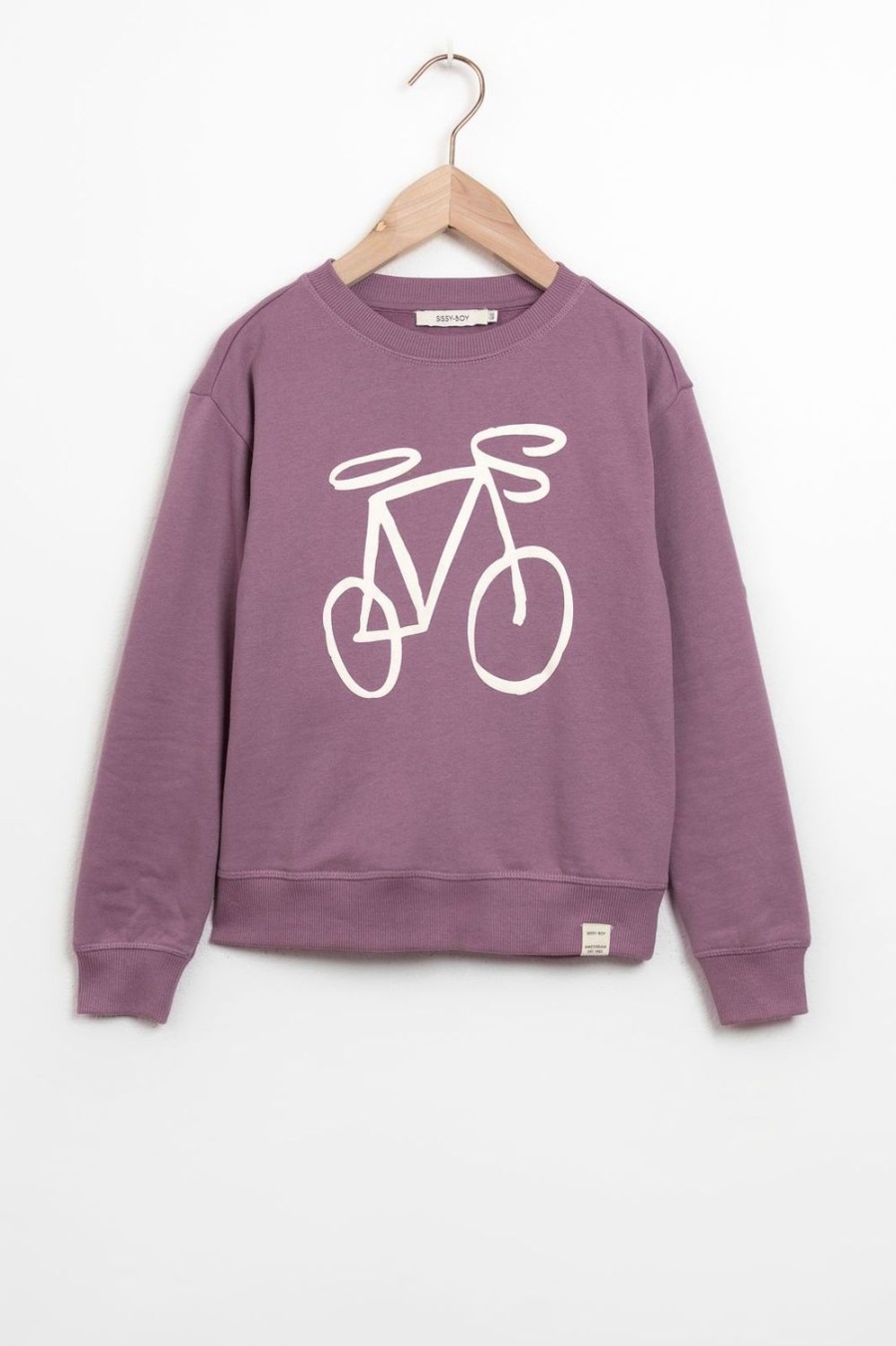 Sissy-Boy Truien En Vesten | Paarse Sweater Met Fiets