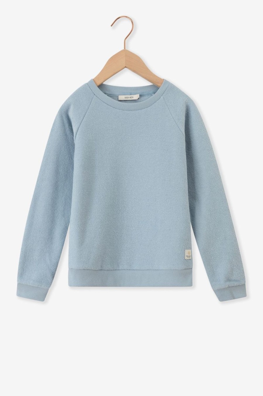 Sissy-Boy Truien En Vesten | Ijsblauwe Badstof Raglan Sweater